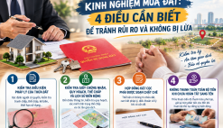KINH NGHIỆM MUA ĐẤT: 4 ĐIỀU CẦN BIẾT ĐỂ TRÁNH RỦI RO VÀ KHÔNG BỊ LỪA
